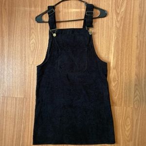 Mini Black Corduroy Dress
